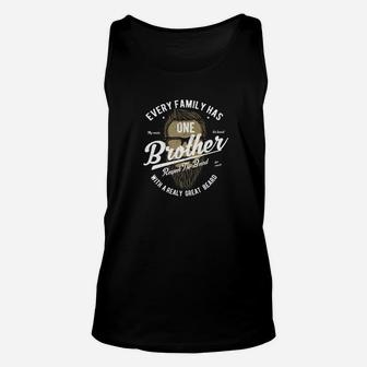 Brother With A Great Beard The Fun Brother For Men Unisex Tank Top - Thegiftio UK