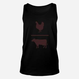 Brown Chicken Brown Cow T-shirt Unisex Tank Top - Thegiftio UK