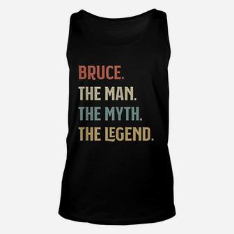 Bruce The Man The Myth And The Legend Unisex Tank Top - Thegiftio UK