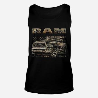 Buck Wear Ram 18 Camo Flag Unisex Tank Top | Crazezy
