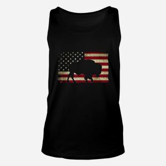 Buffalo American Flag Usa Unisex Tank Top | Crazezy UK