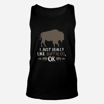 Buffalo Buffalo And Bison American Bison Unisex Tank Top | Crazezy