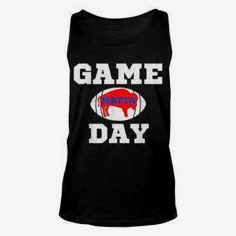 Buffalo Football Ny Vintage Sports Team Mafia Game Day Red Unisex Tank Top - Monsterry