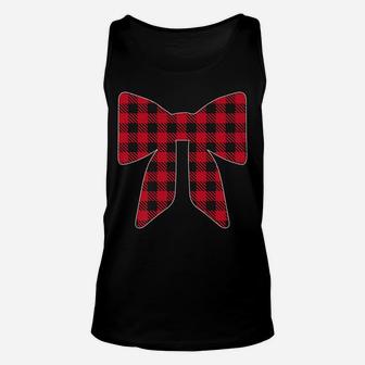 Buffalo Plaid Check Tie Christmas Gift For Men Dad Family Unisex Tank Top | Crazezy