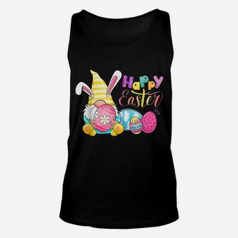 Bunny Gnome Rabbit Eggs Hunting Happy Easter Day Funny Unisex Tank Top | Crazezy