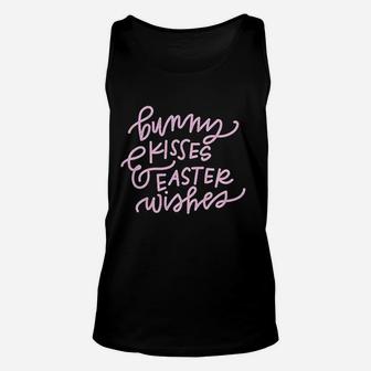 Bunny Kisses And Easter Wishes Unisex Tank Top | Crazezy CA