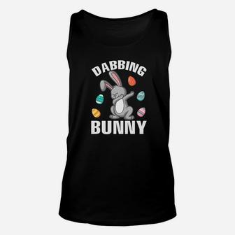 Bunny Rabbit Dabbing Around Easter Eggs Dabbing Bunny Unisex Tank Top - Thegiftio UK