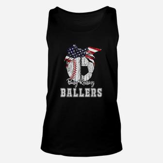 Busy Raising Ballers Baseball Soccer Unisex Tank Top | Crazezy AU
