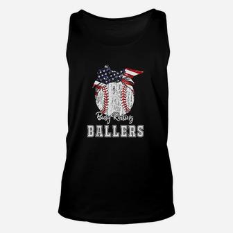 Busy Raising Ballers Baseball Unisex Tank Top | Crazezy DE