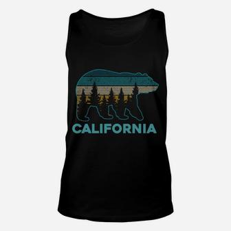 California Bear Vintage Retro Nature Hiking Souvenir Gift Unisex Tank Top | Crazezy DE