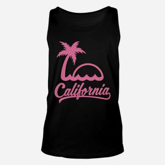 California State Summer Palm Trees Vacation Retro Unisex Tank Top | Crazezy