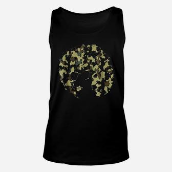 Camoflage Afro Melanin Natural Hair Unisex Tank Top | Crazezy