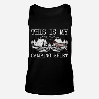 Campfire German Shorthaired Pointer Dog This Is My Camping Unisex Tank Top | Crazezy AU