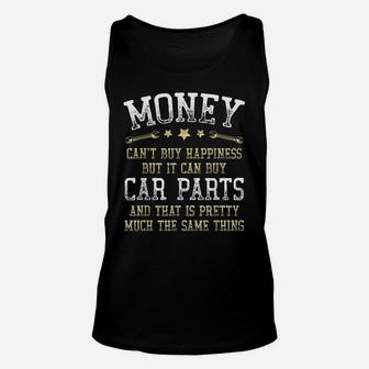 Can Buy Car Parts Funny Car Lover Auto Mechanics Vintage Unisex Tank Top | Crazezy CA