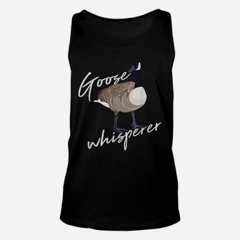 Canadian Goose Whisperer Funny Cute Bird Hunter Gift Animal Unisex Tank Top | Crazezy
