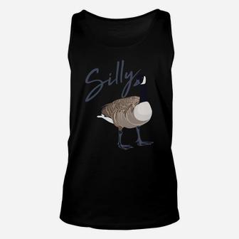 Canadian Silly Goose Funny Cute Bird Hunter Gift Animal Unisex Tank Top | Crazezy
