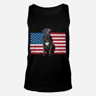 Cane Corso Dad Usa American Flag Cane Corso Dog Lover Owner Unisex Tank Top | Crazezy DE
