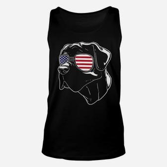 Cane Corso Usa American Flag 4Th Of July Unisex Tank Top - Monsterry