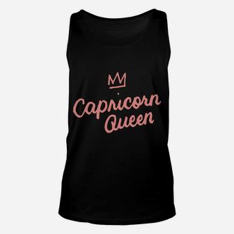 Capricorn Queen Born In December January Birthday Gift Unisex Tank Top | Crazezy