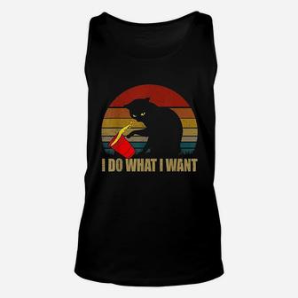 Cat I Do What I Want Unisex Tank Top | Crazezy CA
