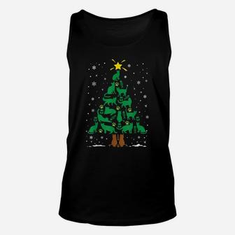 Cat Kitten Lovers Holiday Family Matching Christmas Tree Unisex Tank Top | Crazezy DE