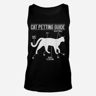 Cat Petting Guide Cat Lovers Cat Owner Unisex Tank Top | Crazezy