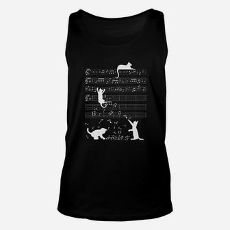 Cat Playing Music Unisex Tank Top | Crazezy
