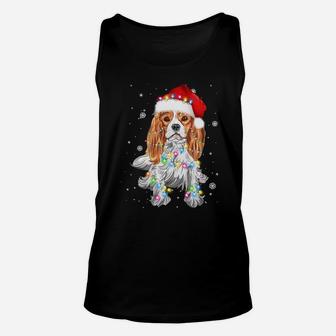 Cavalier King Charles Spaniel Dog Funny Christmas Dog Lovers Sweatshirt Unisex Tank Top | Crazezy