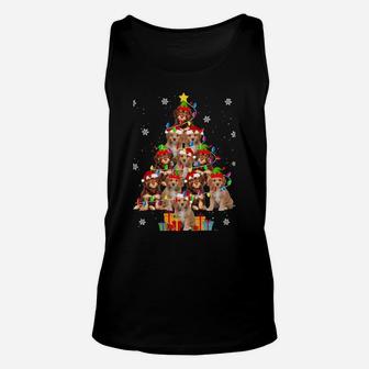Cavapoo Christmas Tree Funny Santa Cavoodle Dog Xmas Gifts Sweatshirt Unisex Tank Top | Crazezy