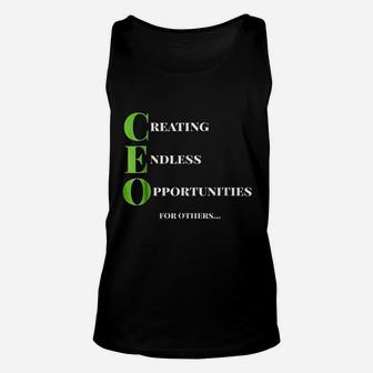 Ceo Creating Endless Opportunity Unisex Tank Top | Crazezy AU