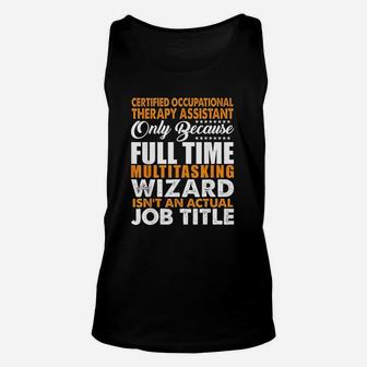 Certified Occupational Therapy Assistant Job Title Unisex Tank Top - Thegiftio