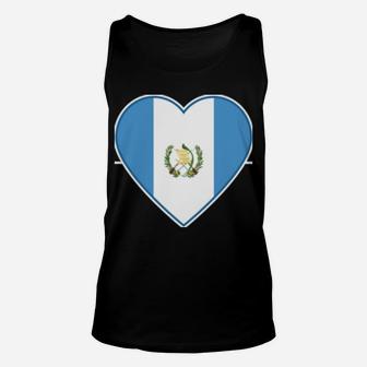 Chapin Guatemalan Heartbeat I Love Guatemala Flag Gift Unisex Tank Top | Crazezy AU