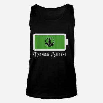 Charged Battery With My Healthy Products Unisex Tank Top | Crazezy DE