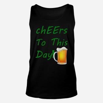 Cheers St Patrick Day T Shirt Celebration T Shirt Beer Unisex Tank Top | Crazezy