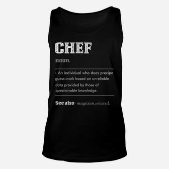 Chef Definition Tee Chefs Gift Culinary Fun Christmas Unisex Tank Top | Crazezy CA