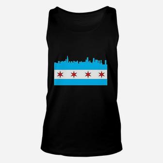 Chicago Flag Pride City Sports Fan Pizza Fire Unisex Tank Top - Thegiftio