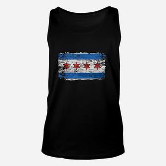 Chicago Flag Proud Citizen Traveler Unisex Tank Top | Crazezy CA