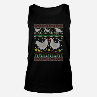 Chicken Ugly Christmas Farm Animal Funny Holiday Xmas Gift Unisex Tank Top | Crazezy CA