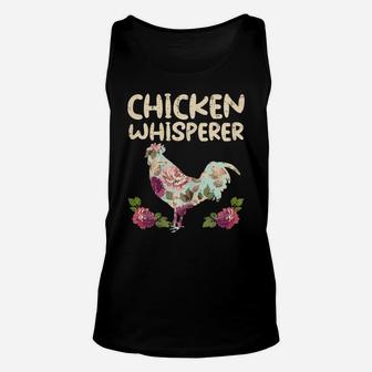 Chicken Whisperer Flower Farming Farm Animal Farmer Gift Unisex Tank Top | Crazezy DE
