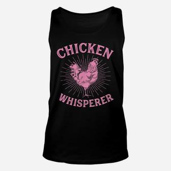 Chicken Whisperer Funny Cute Poultry Egg Farmer Birthday Unisex Tank Top | Crazezy AU