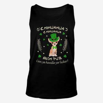 Chihuahua Irish Pub Can Handle Licker St Patrick Day Unisex Tank Top - Monsterry AU