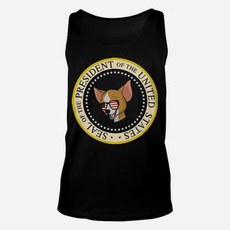 Chihuahua Seal Of The President Of The United States Unisex Tank Top - Monsterry AU