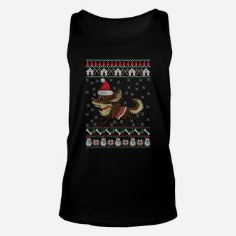Chihuahua Ugly Christmas Funny Holiday Dog Lover Xmas Shirt Sweatshirt Unisex Tank Top | Crazezy
