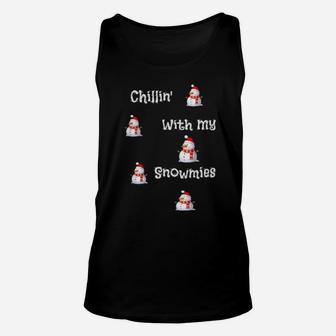 Chillin With My Snowmeies Unisex Tank Top - Monsterry DE