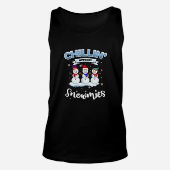Chillin' With My Snowmies Unisex Tank Top | Crazezy CA