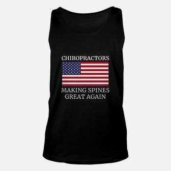 Chiropractic Making Spines Great Again Chiropractor Unisex Tank Top - Thegiftio UK