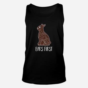 Chocolate Easter Bunny Without Ears Basket Stuffer Unisex Tank Top - Thegiftio UK