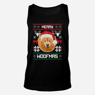 Chow Chow Gift For Merry Christmas Woofmas Clothes Xmas Sweatshirt Unisex Tank Top | Crazezy CA