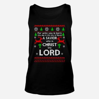 Christ Lord Unisex Tank Top - Monsterry