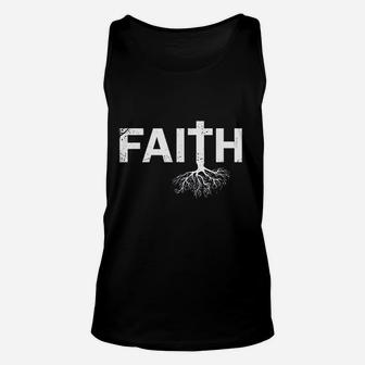 Christian Faith N Cross Christian Faith Unisex Tank Top | Crazezy